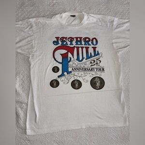 Jethro Tull 25th Anniversary Rock Tour Vintage 90s Tshirt Mens XL